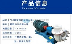 詳解!fsb氟塑料合金離心泵是種什么氟塑料
